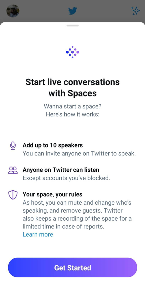 Live chat space on twitter 